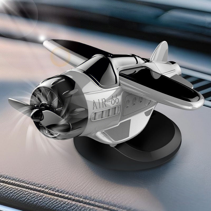 🔥Solar powered airplane shaped car ornaments