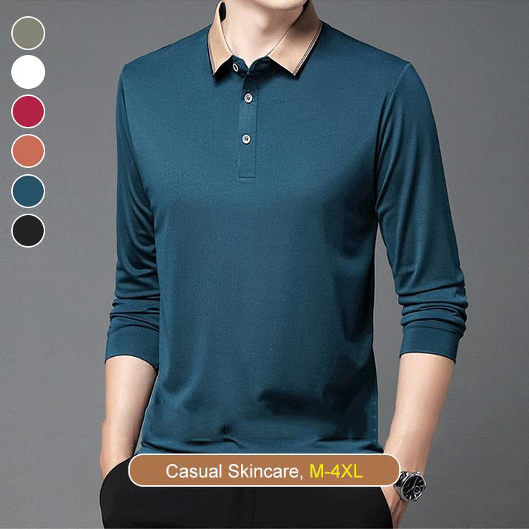 Men's Long Sleeve Lapel Shirt