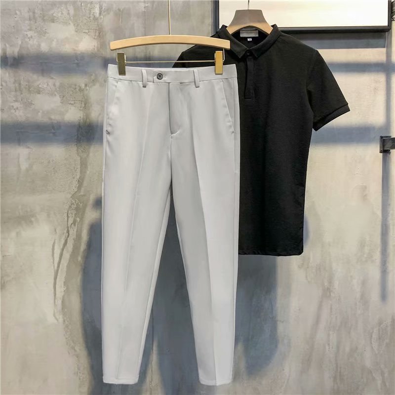⏳ Limited time 50% off! 💥Solid Color Slim Fit Formal Pants(The more you buy, the higher the discount)