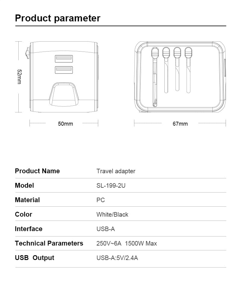 🔌Multifunctional travel charger converter✨(Buy 2 free shipping)