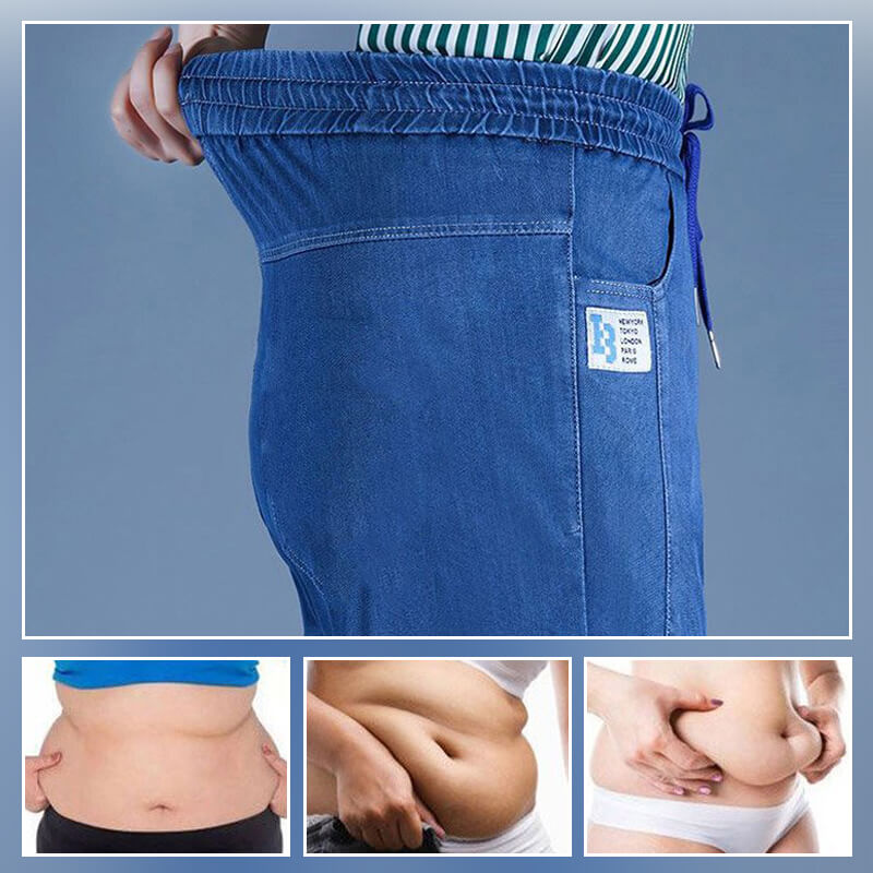 🔥2025 Hot Sale🔥Slim casual straight ice silk jeans👖