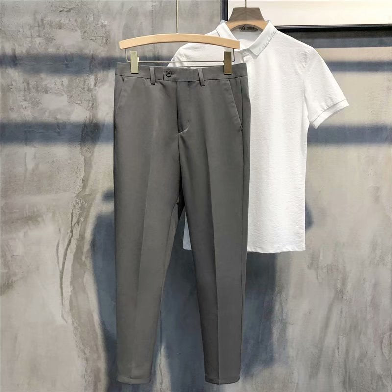 ⏳ Limited time 50% off! 💥Solid Color Slim Fit Formal Pants(The more you buy, the higher the discount)