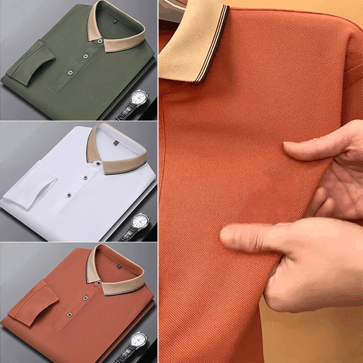 Men's Long Sleeve Lapel Shirt