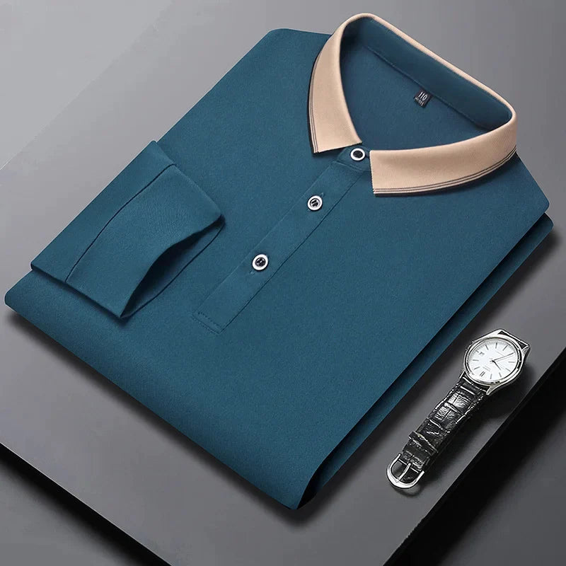 Men's Long Sleeve Lapel Shirt