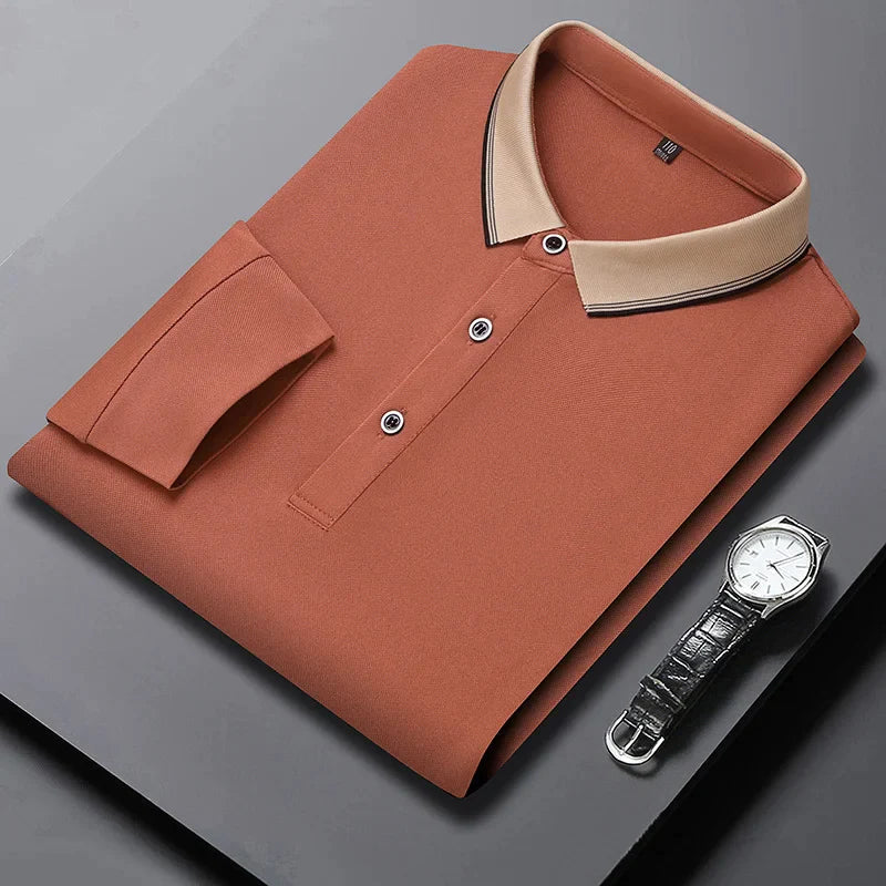 Men's Long Sleeve Lapel Shirt