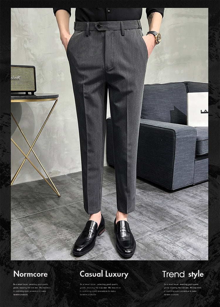 ⏳ Limited time 50% off! 💥Solid Color Slim Fit Formal Pants(The more you buy, the higher the discount)