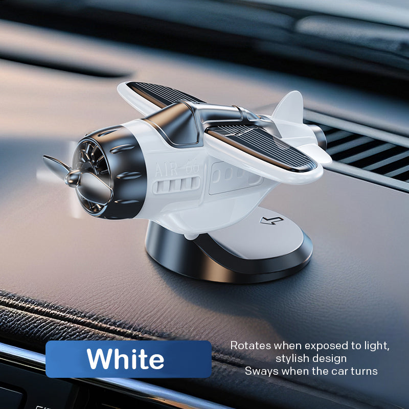 🔥Solar powered airplane shaped car ornaments