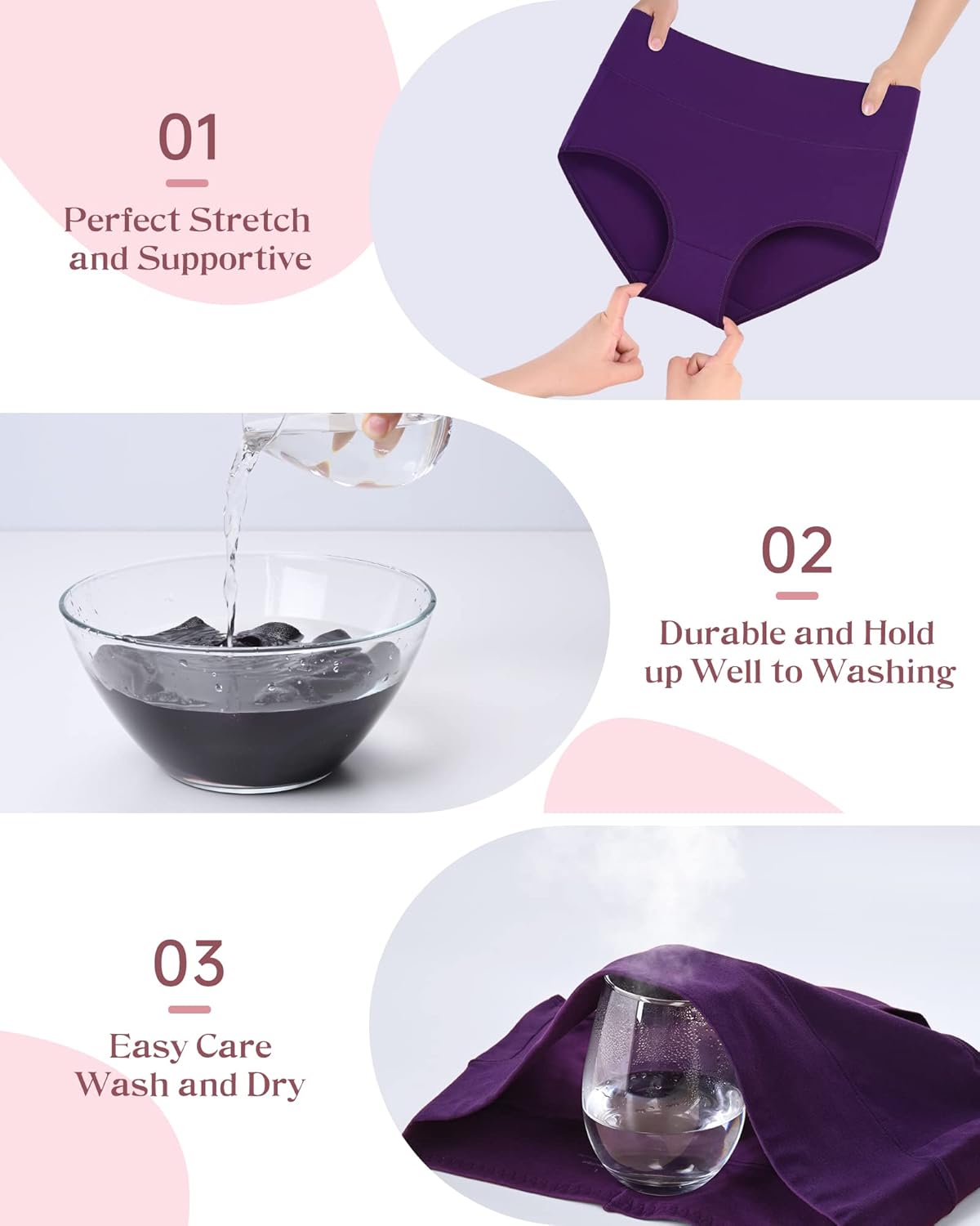 ✨Plus Size High-Waist Hip-Lifting Cotton Panties for Women