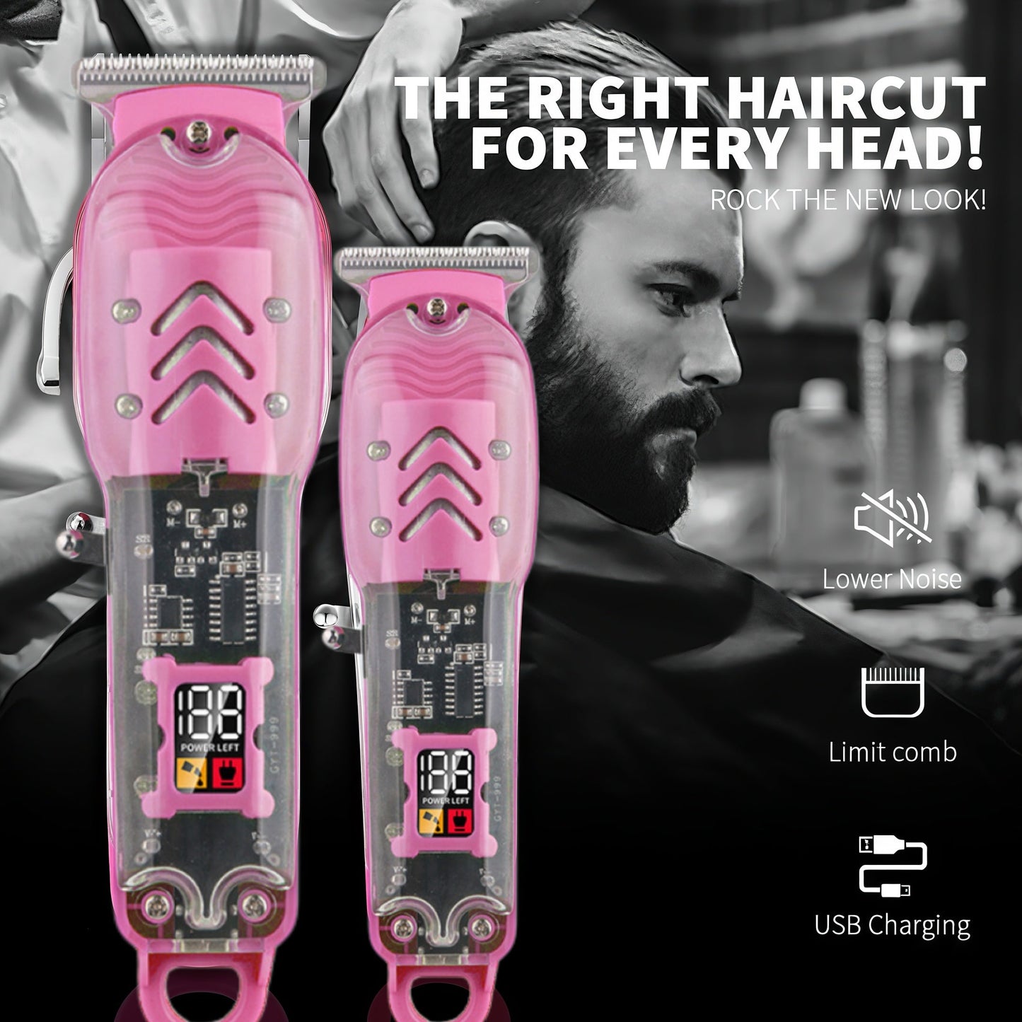 💖2025 Hot Sale💖 Cordless Electric Hair Clippers Set