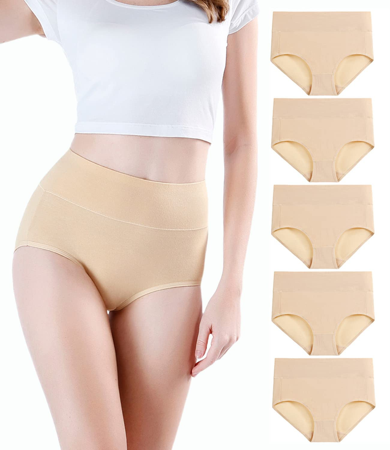 ✨Plus Size High-Waist Hip-Lifting Cotton Panties for Women