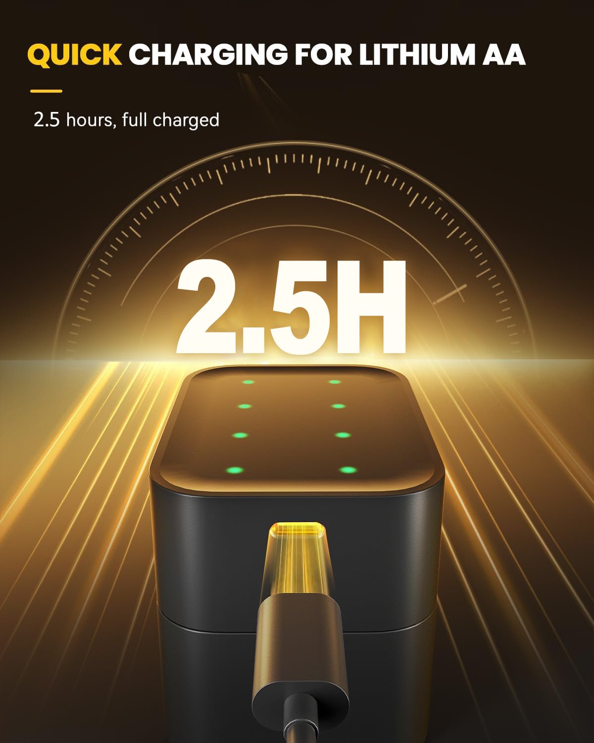 🔋Li-ion Battery with Integrated Charging Storage Box💡Overcharge protection