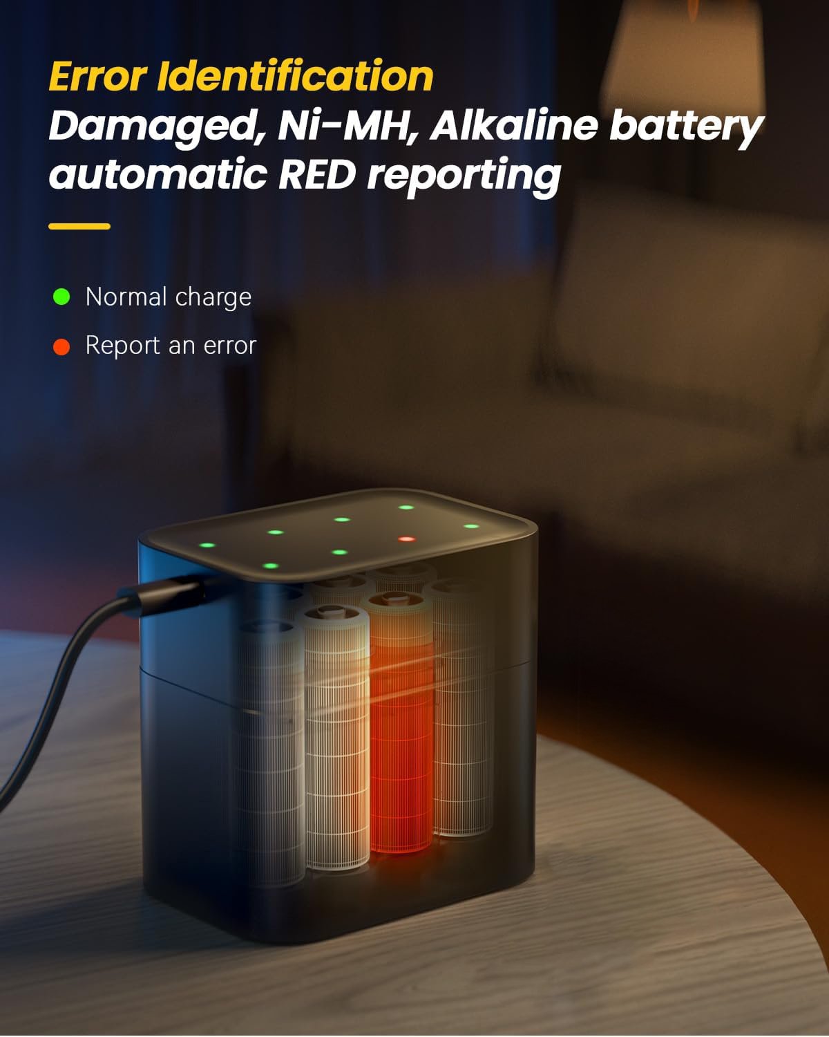 🔋Li-ion Battery with Integrated Charging Storage Box💡Overcharge protection