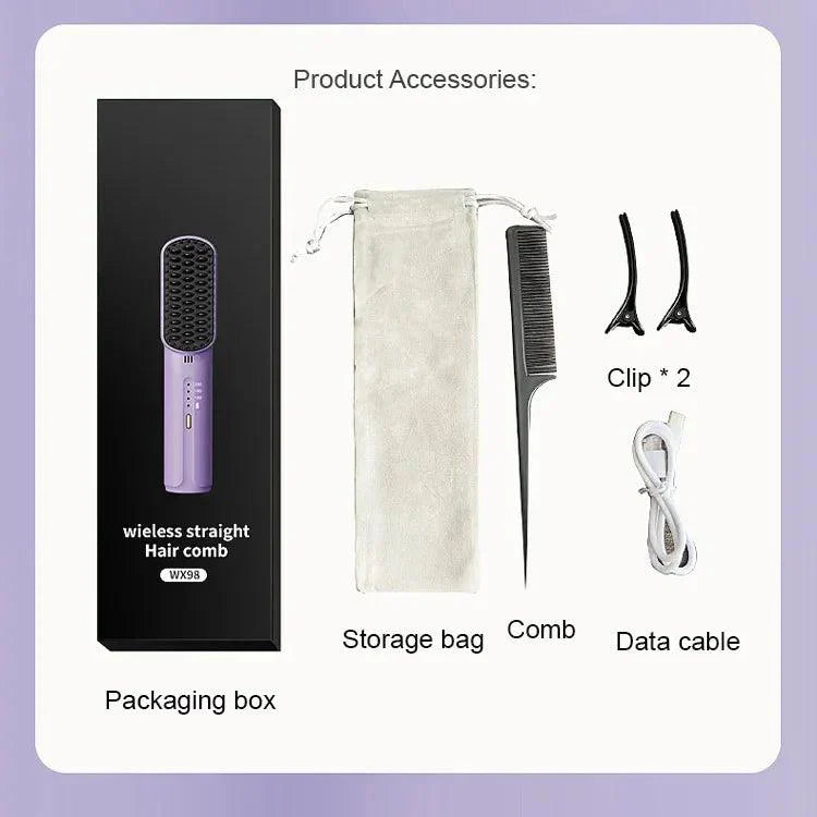 š„Limited time 49% offš„Xigoot Portable Cordless Mini Hair Straightening Comb