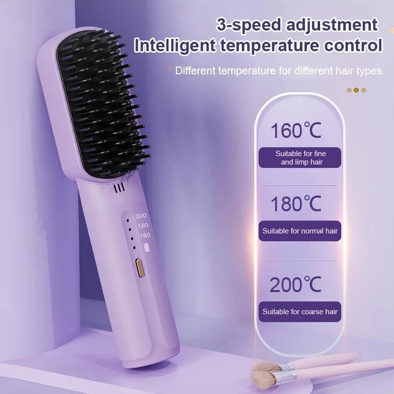 š„Limited time 49% offš„Xigoot Portable Cordless Mini Hair Straightening Comb