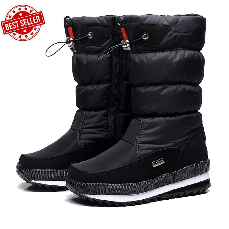🎅Christmas Pre-sale🎁Women's Premium Waterproof,Non-slip Faux Fur Snow Boots