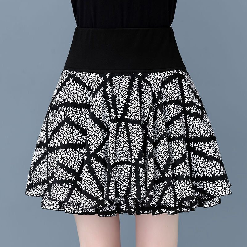 Women’s High Waist Flowy Chiffon Mini Skirt