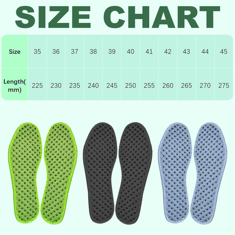 Anti-Odor Breathable Sweat-Absorbing Insoles