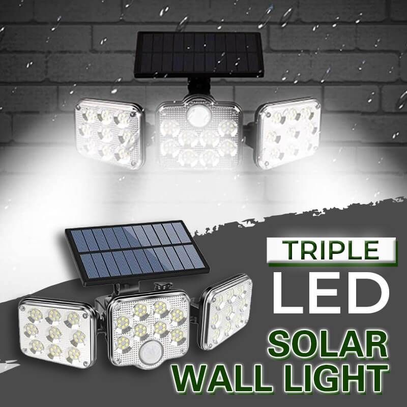 š„Hot Saleš„Triple LED Solar Wall Light
