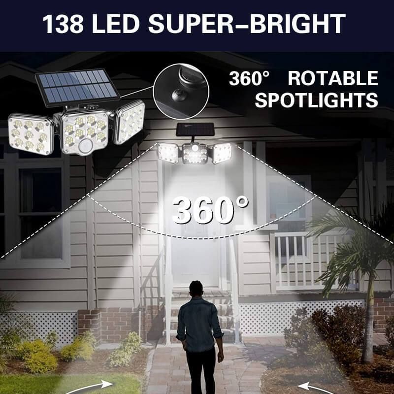 š„Hot Saleš„Triple LED Solar Wall Light