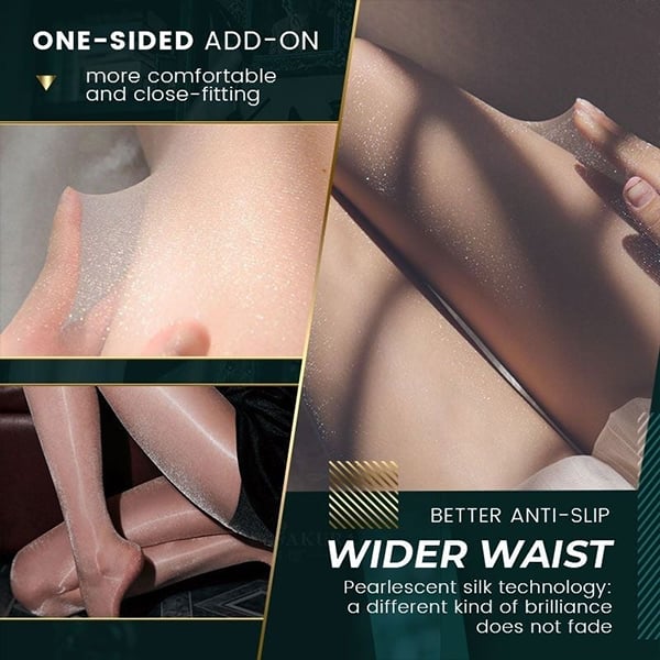 Plus Size Pearlescent Silk Stockings Pantyhose