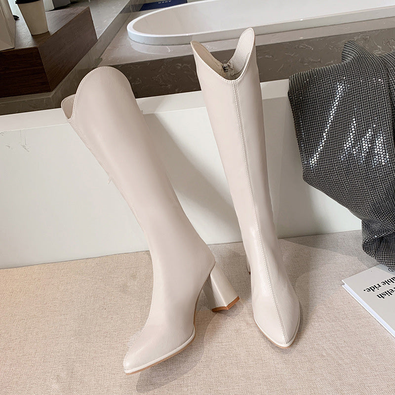 🖤Black Friday Deals 50% off🖤 Women's Elegant Chunky Heel Pointed Toe Boots