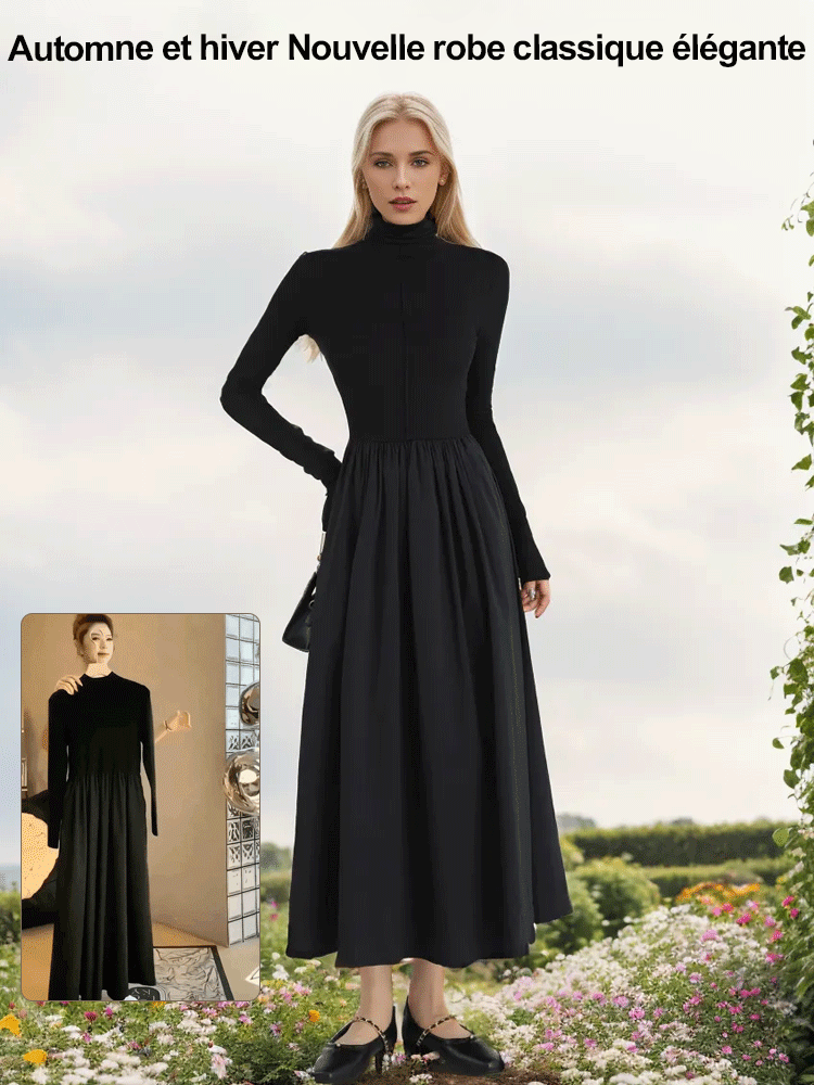 Women's Classic Elegant Turtleneck Dress