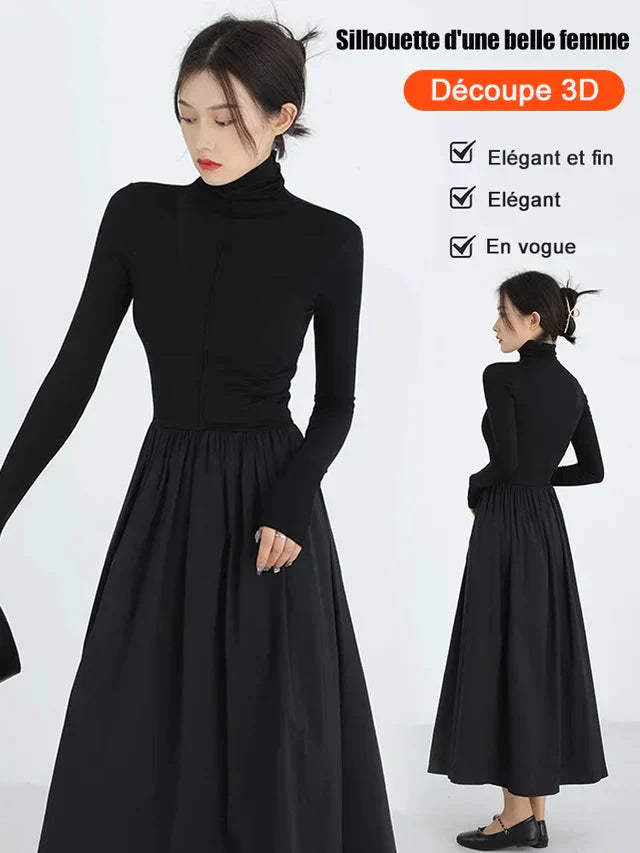 Women's Classic Elegant Turtleneck Dress