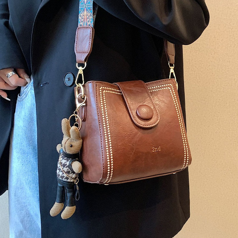 Vintage Fashion Bag with Adjustable Strap