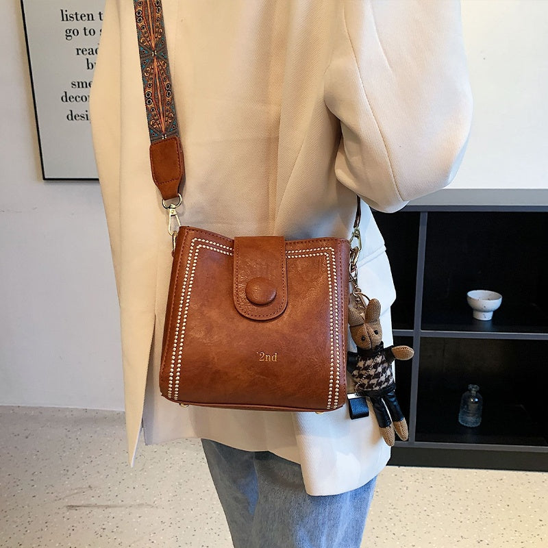 Vintage Fashion Bag with Adjustable Strap