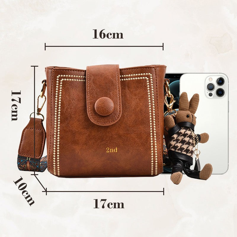 Vintage Fashion Bag with Adjustable Strap