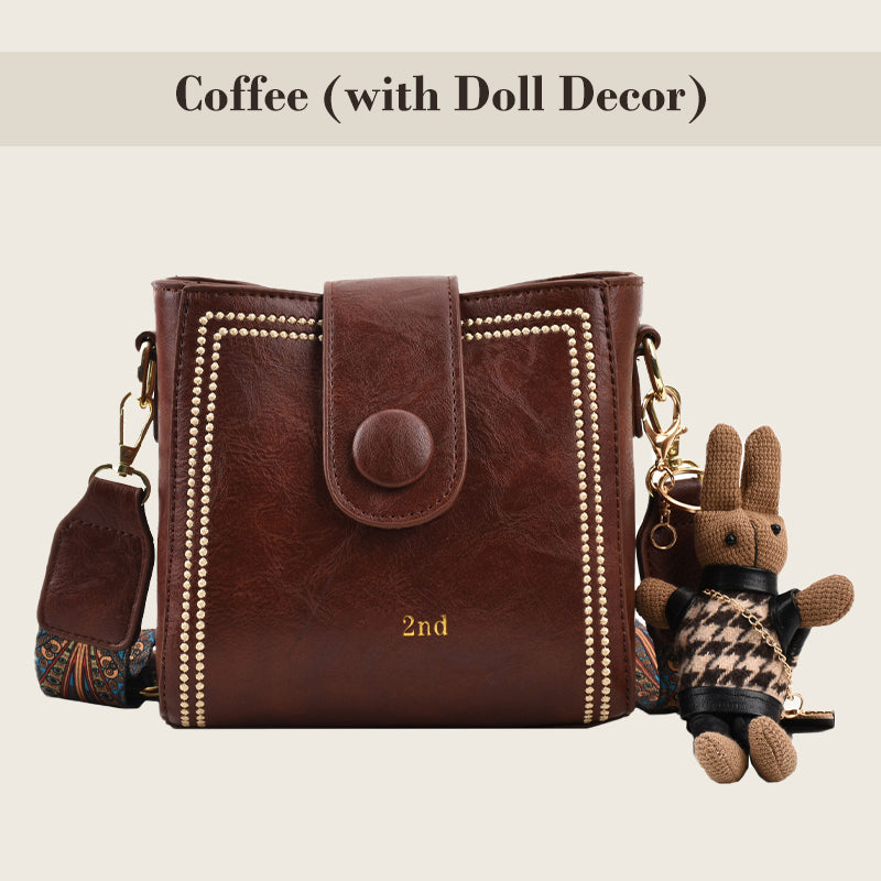 Vintage Fashion Bag with Adjustable Strap
