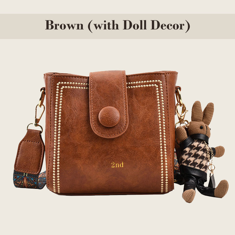 Vintage Fashion Bag with Adjustable Strap