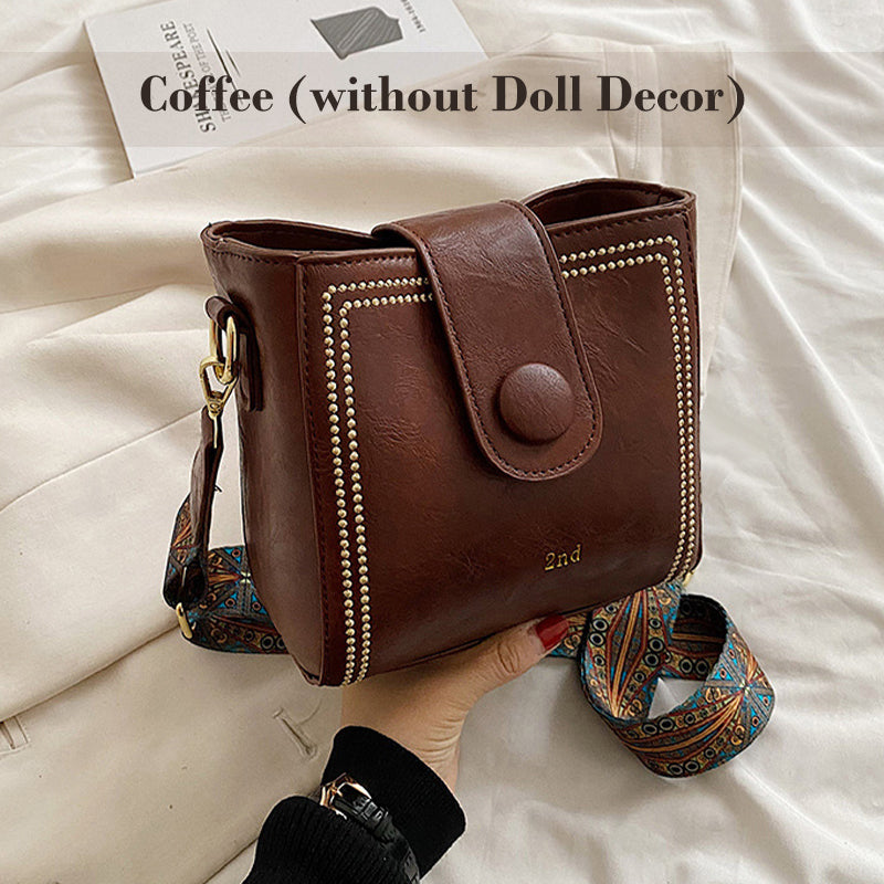 Vintage Fashion Bag with Adjustable Strap