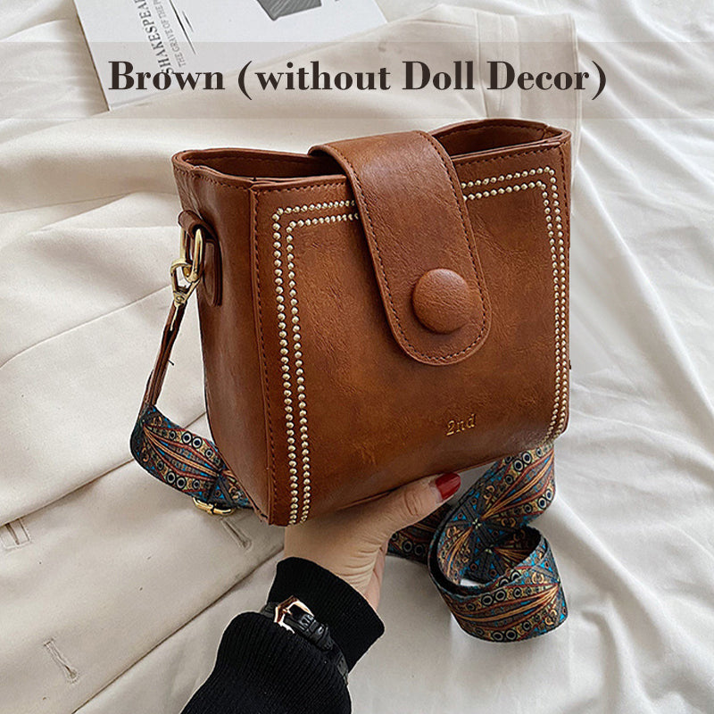 Vintage Fashion Bag with Adjustable Strap