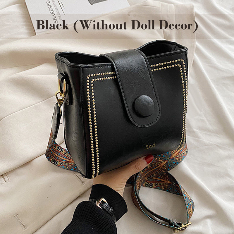 Vintage Fashion Bag with Adjustable Strap