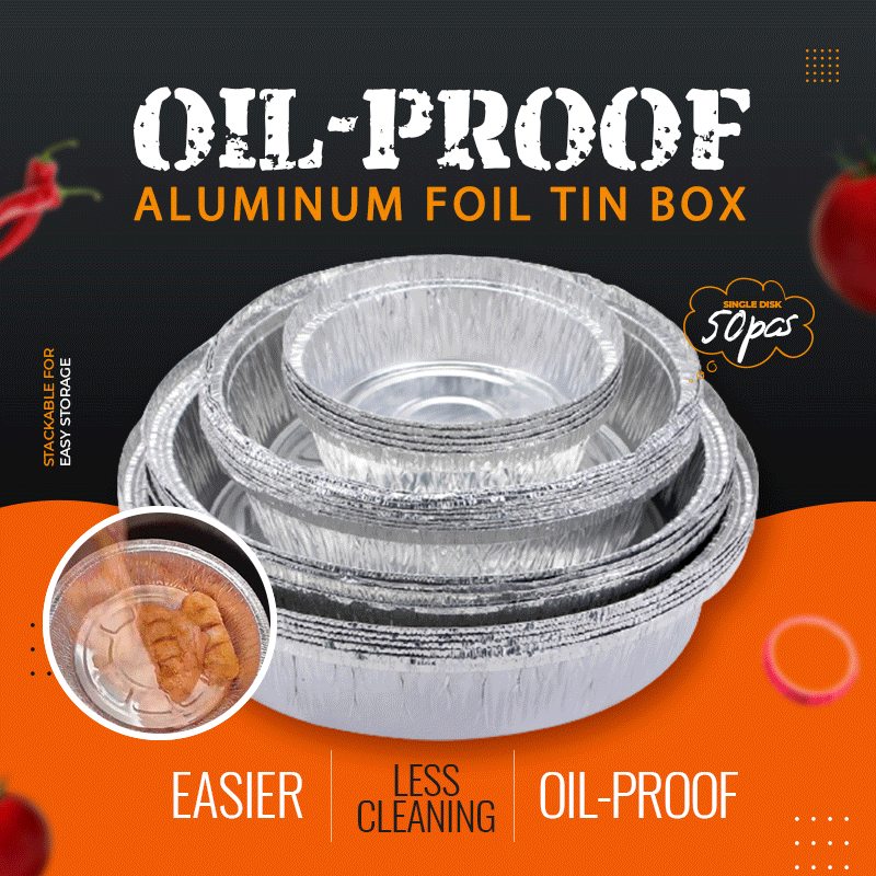 Oil-Proof Aluminum Foil Tin Box