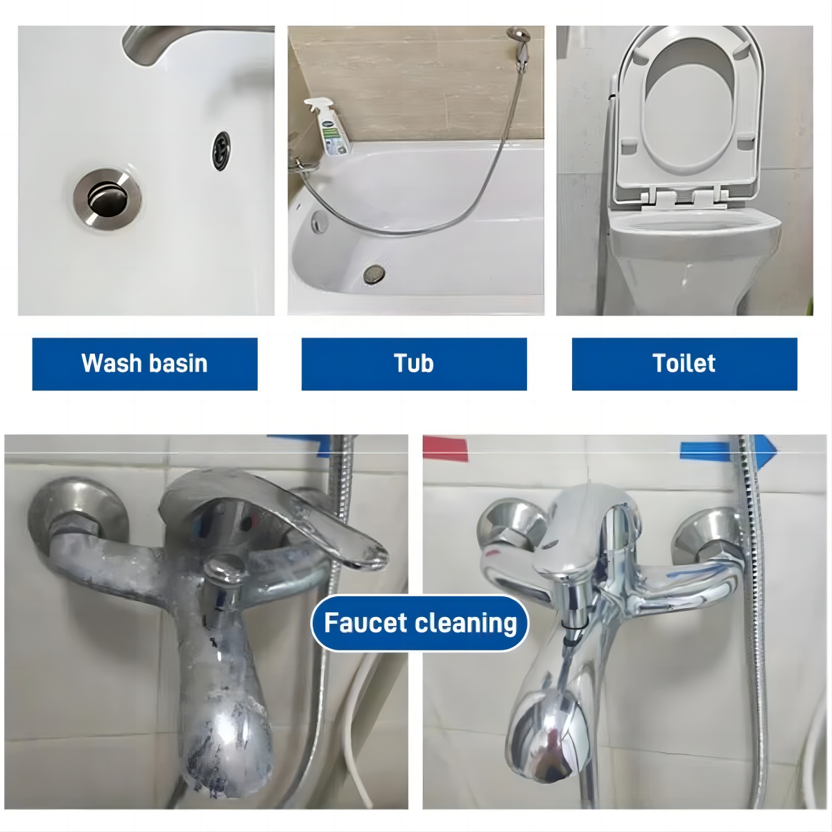 🔥 Hot Sale, 50% off🔥Antibacterial Bathroom Cleaner Limescale Remover