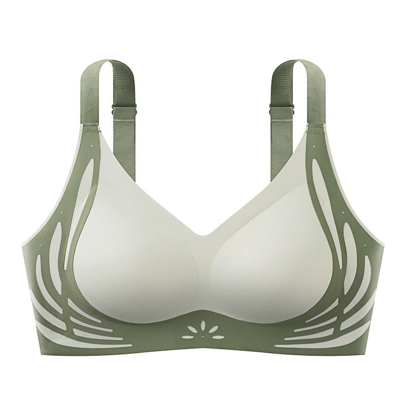 ✨Color-Blocked Non-Marking Gathered Push-Up Bra(🔥Buy 2 Get 1 Free)