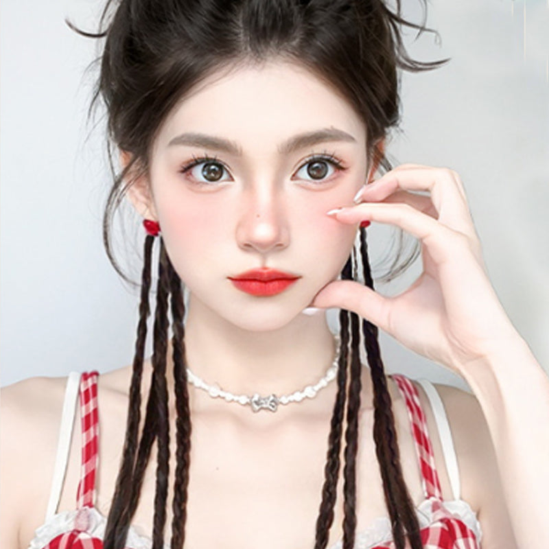 Women's Braided Hair Extension with Bun