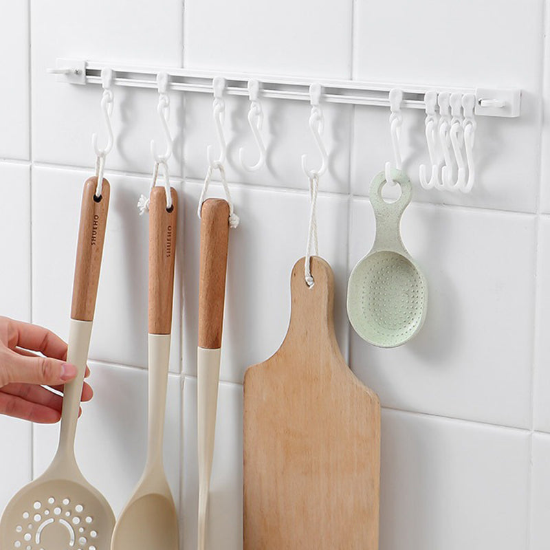 Household Punch-free Track Wall-mounted S-shaped Organizer Hook