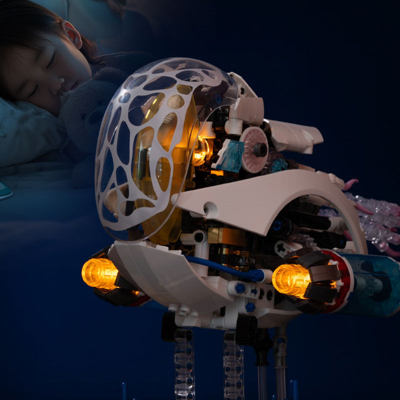 🦑🔧Mechanical Nautilus Assembled Building Block Ornament Toy🎁 50% OFF on the Second Item! Creative Building, Educational Toy, New Home Decor Choice!