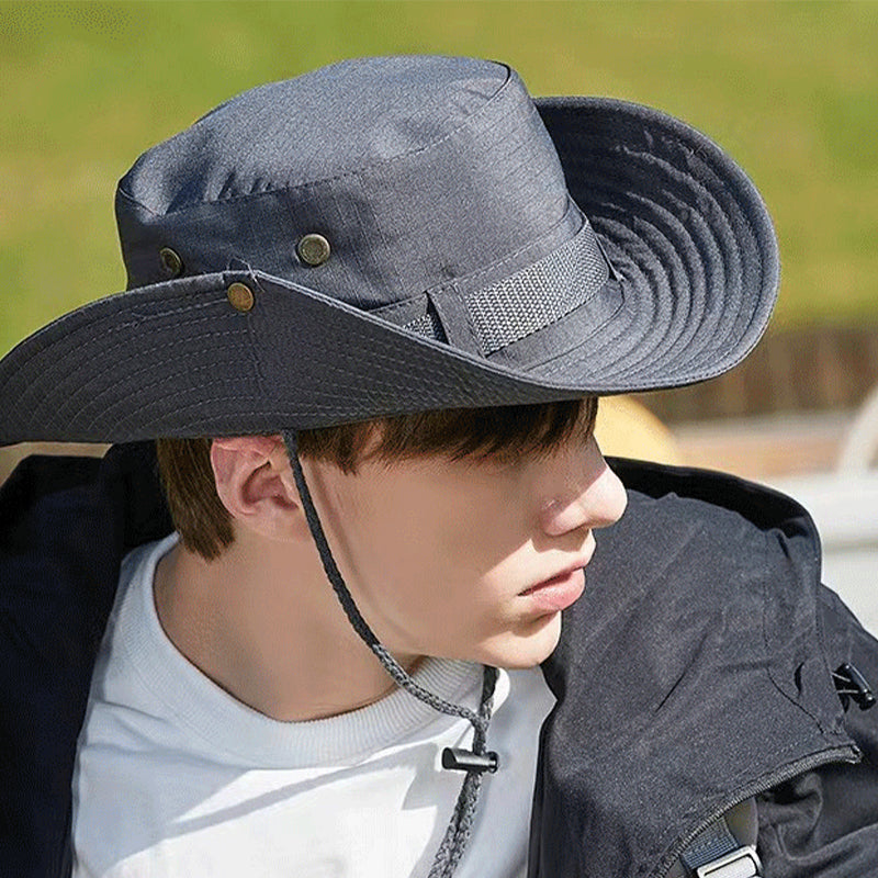 🔥2025 HOT SALE🔥Trendy Drawstring Side Snap Wide Brim Hat