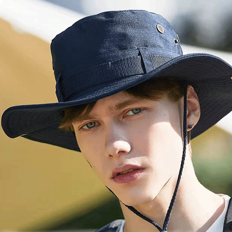 🔥2025 HOT SALE🔥Trendy Drawstring Side Snap Wide Brim Hat