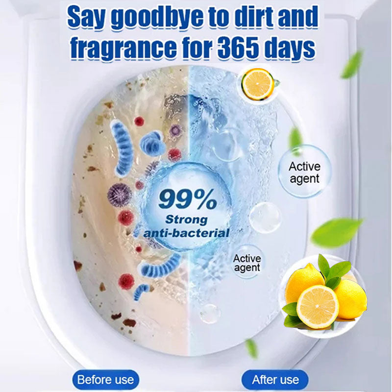 š„BUY 3 GET 2 FREEš„Lemon Scent Toilet Bowl Cleaner Tablets