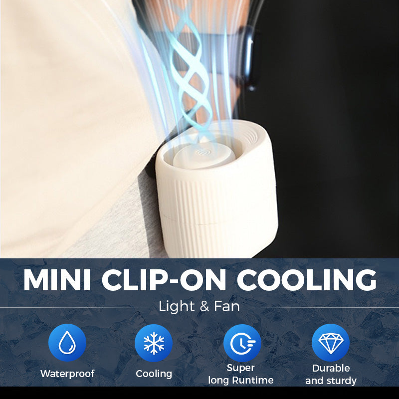 Mini Clip-On Cooling Light & Fan