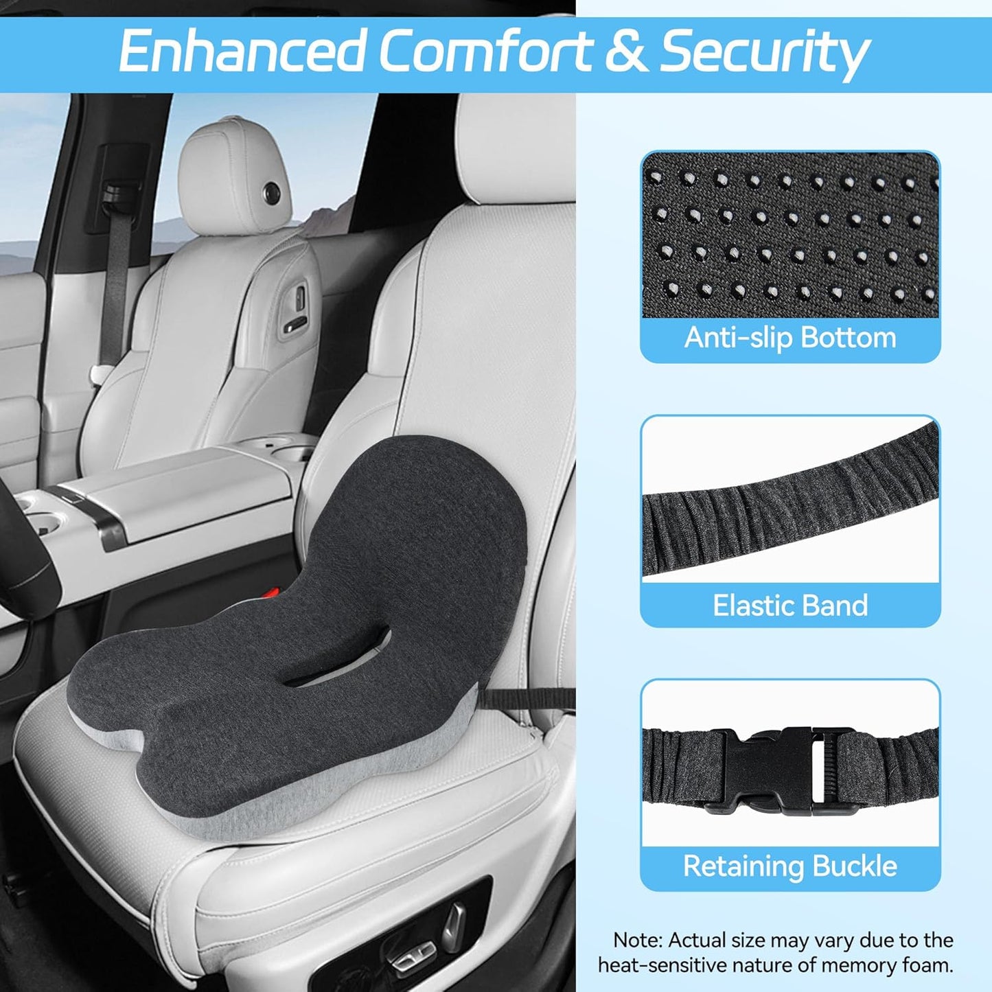šNon-Slip Memory Foam Seat