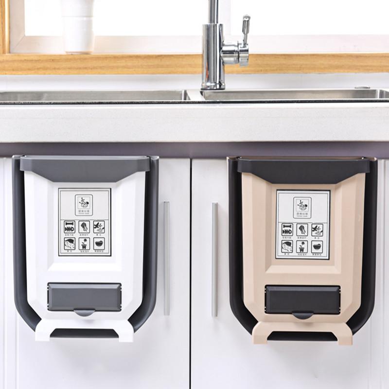 Foldable Kitchen Cabinet Trash Can