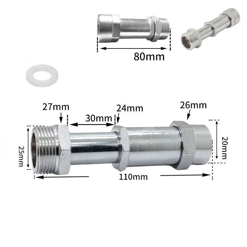 360° Swivel Telescoping Brass Extension Fitting