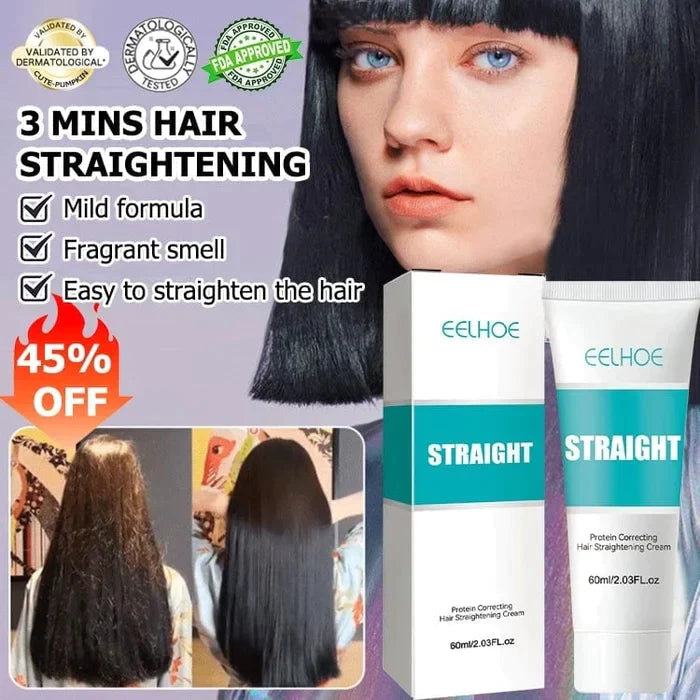 ✨Save 41% on Limited-Time Offer ✨ Silk and Keratin Treatment Hair Straightening Cream
