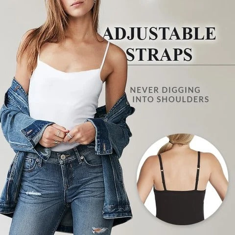 Women’s Camisole With Built In Padded Bra Vest